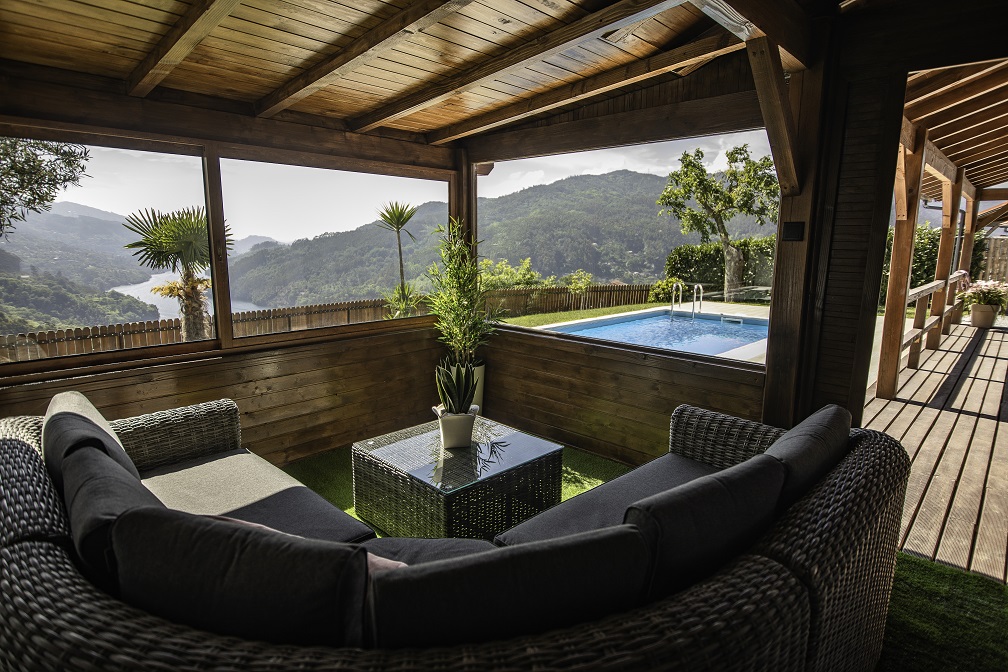 Bungalow T2 com piscina privada e Jacuzzi em Vieira do Minho