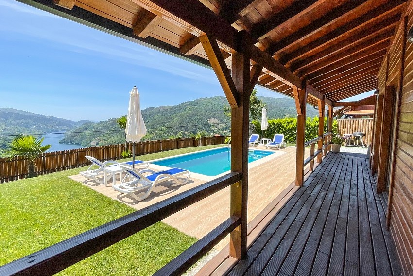 Bungalow T1 com piscina privada e Jacuzzi em Vieira do Minho